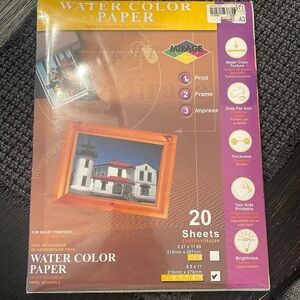 Water Color Paper (sealed in plastic)